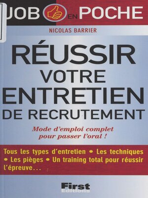 cover image of Réussir votre entretien de recrutement